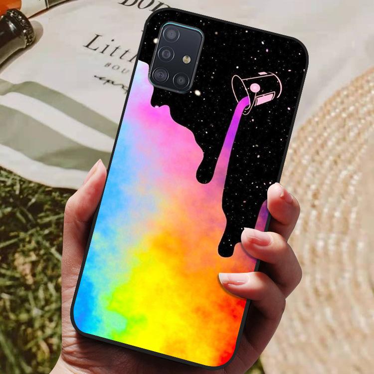 Für Samsung Galaxy A31 A51 A71 Hülle Silikon Rückabdeckung Handyhülle Für Samsung A51 A71 A31 A315 A515 A715 Weiche Hülle Stoßfänger coque