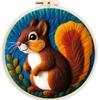 For CHENISTORY 20x20cm DIY Wool Felting Painting Embroidery Frame Digital Printing Needle Picture Handwork Canvas for Custom
