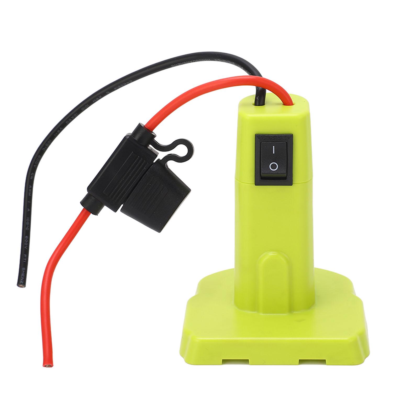 

Адаптер питания с предохранителями, клеммами для проводов Ryobi P102 P103 P104 P105 P107 P108 P109 18 В аккумулятор