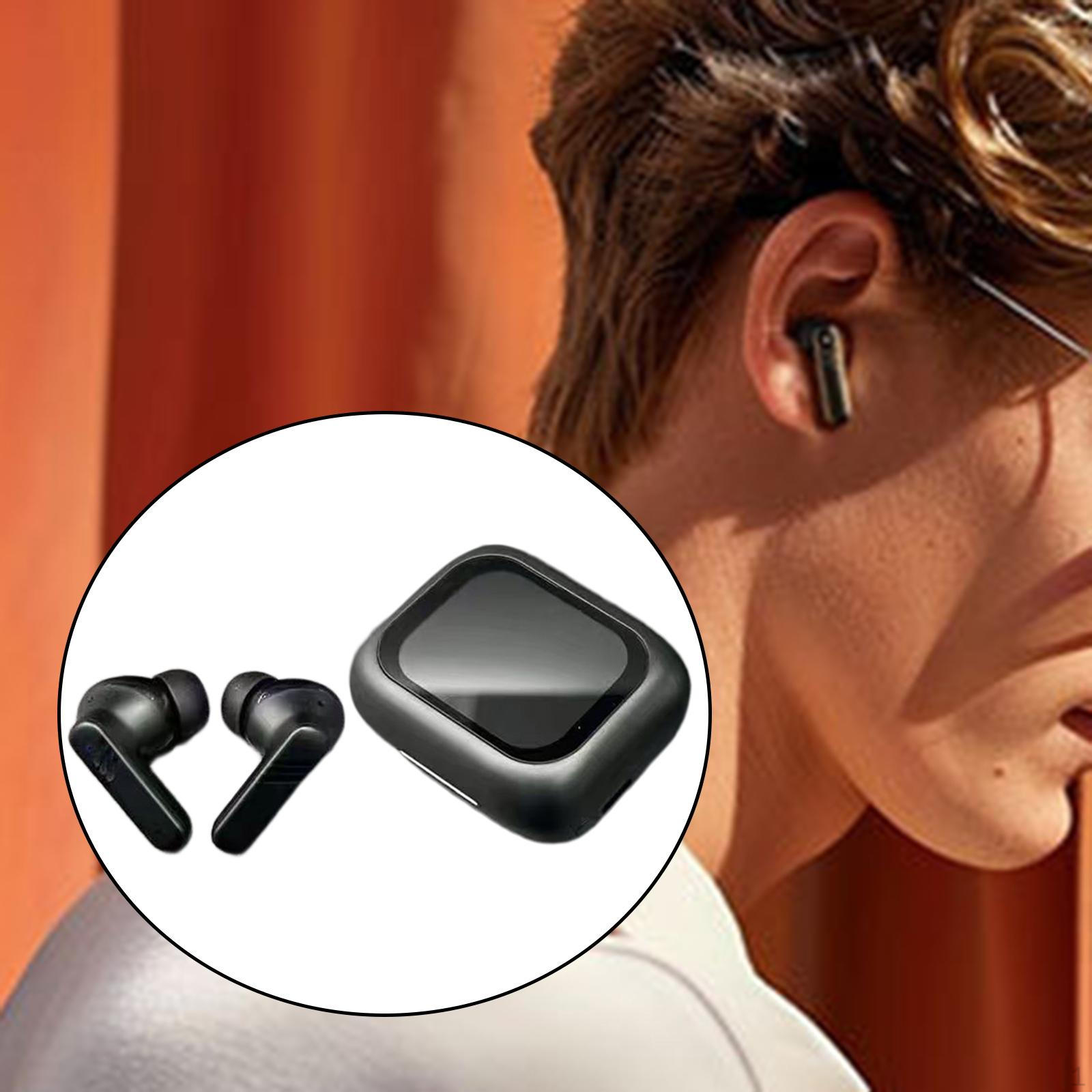 

Внутриканальные наушники 18 часов работы от аккумулятора Удобные звонки Наушники с шумоподавлением с сенсорным управлением чёрный