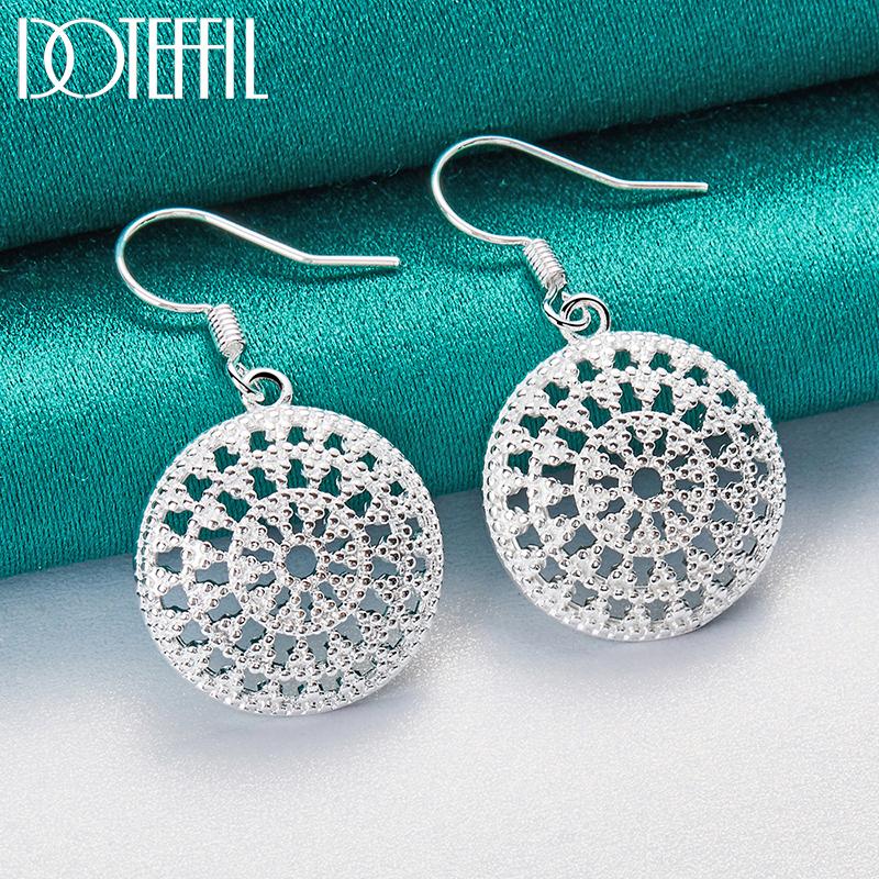 Cercei rotunzi din argint 925 Bijuterii de modă