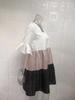 2025 European and American Women's Ruffle Pocket Printed Dress