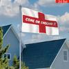 England Team Support Flag - 'Come On England' Cheering Edition, Football Match Fan Atmosphere Flag, Indoor/Outdoor Decorative Hanging Flag