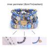 Bohemian Multi-Layer Bracelet Crystal Peach Heart Beaded Women'S Hand Retro Jewelry