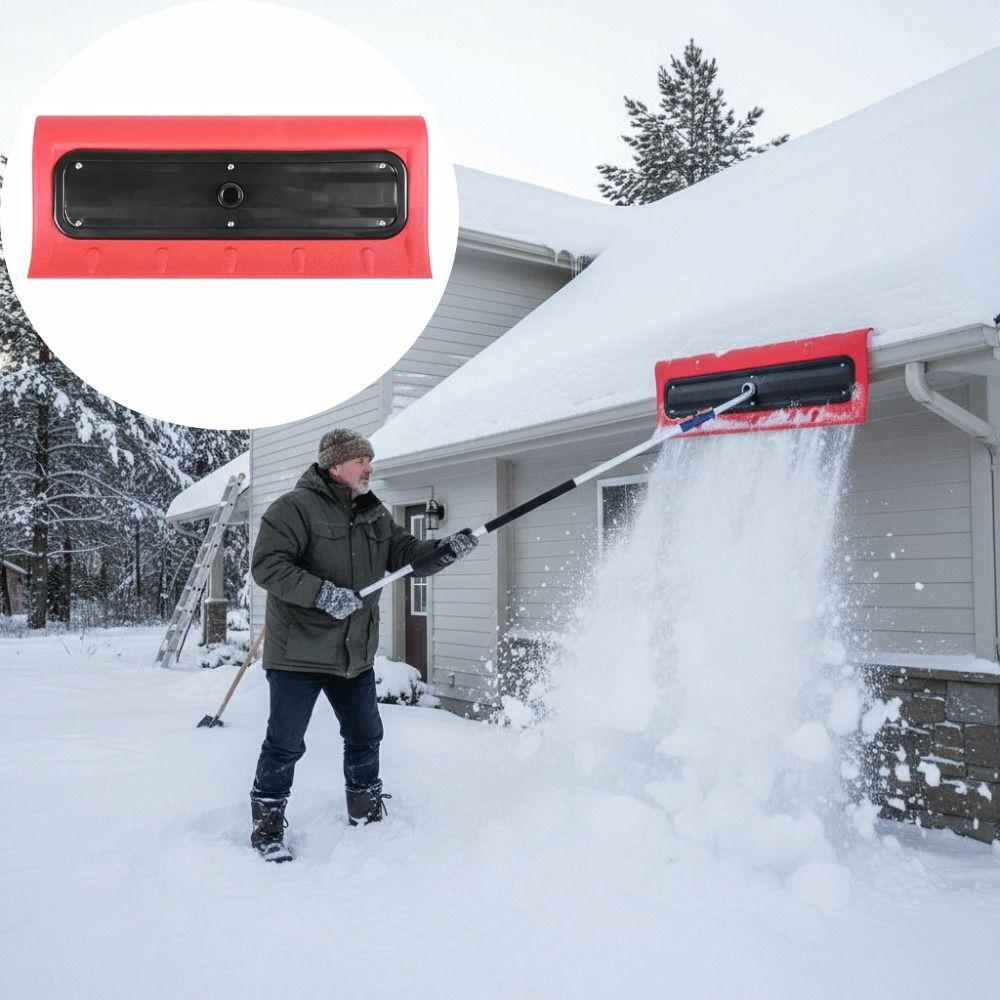 Winter Tool Light Snow Brush Foam Head Designed For Roofs Roof Snow Rake High-Altitude Snow Scraper Vehicles