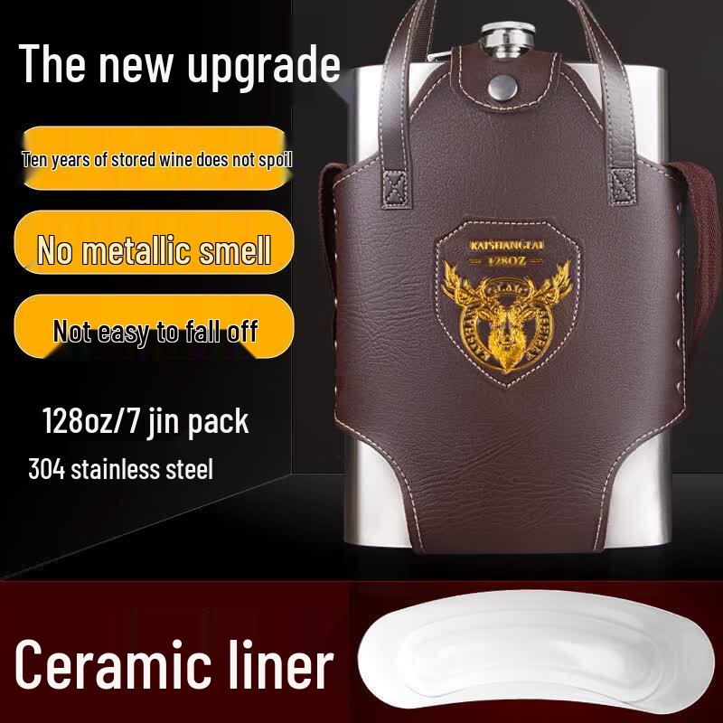 Premium 304 Stainless Steel Portable Hip Flask