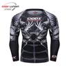 Men's Long Sleeve Elastic Compression Shirt - Anti-Abrasion Jiu-Jitsu Training Body Shaper