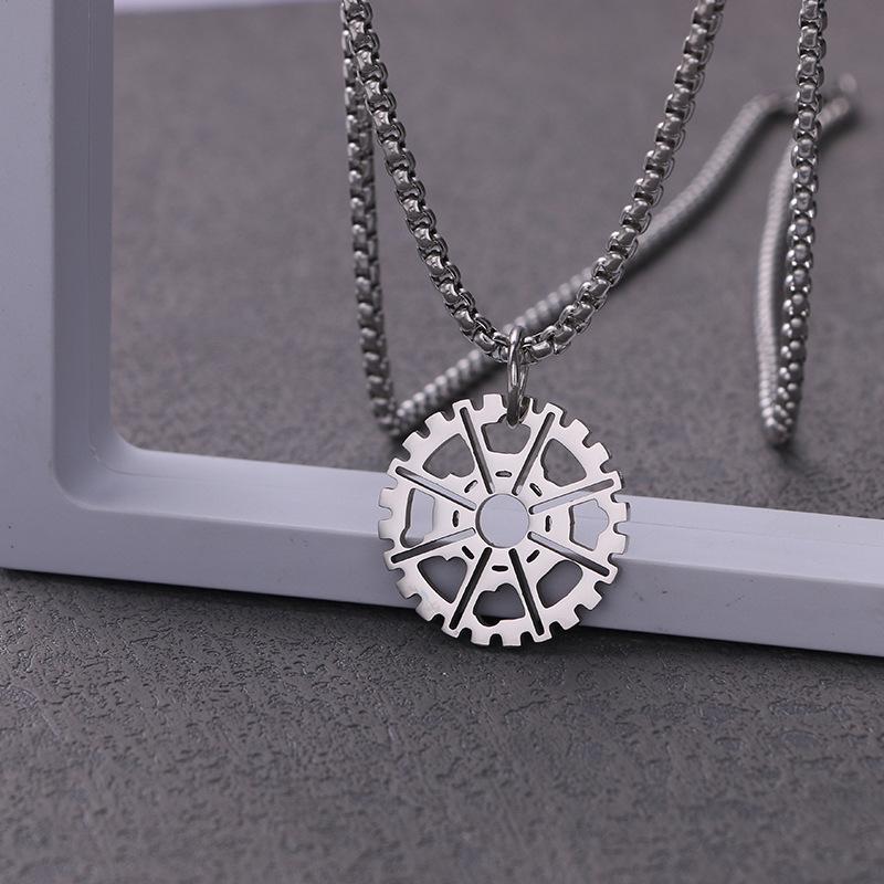 Men's Titanium Steel Hip Hop Pendant Necklace - Trendy, Non-fading Street Style