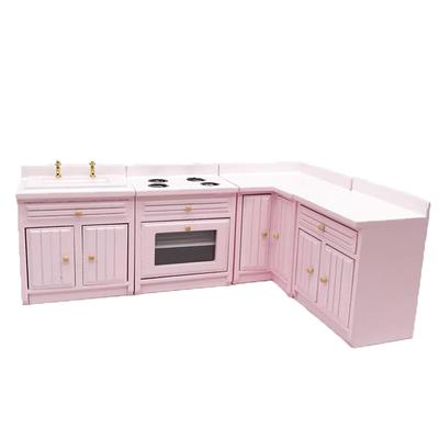 1:12 Mobili da cucina in legno in miniatura per casa delle bambole Accessori per casa delle bambole