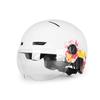 Bicycle Helmet Outdoor Cycling Helmet Integrated Molding Goggles with Taillights for Men and Women Universal Mountain Bikes