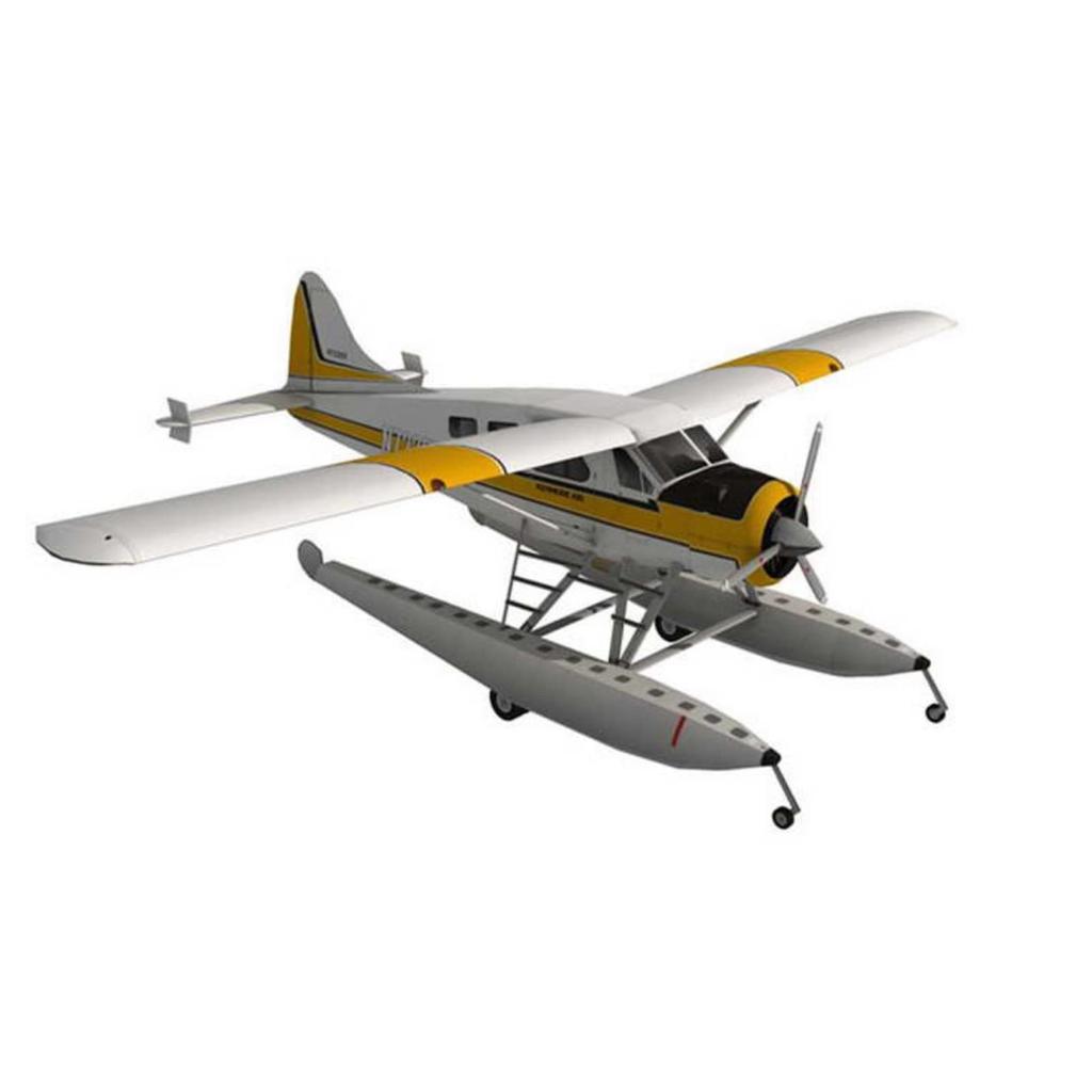 DIY CAN Beaver Float Seaplane 3D Paper Model Airplane Model 1/32 DHC-2 (Unassembled Kit)