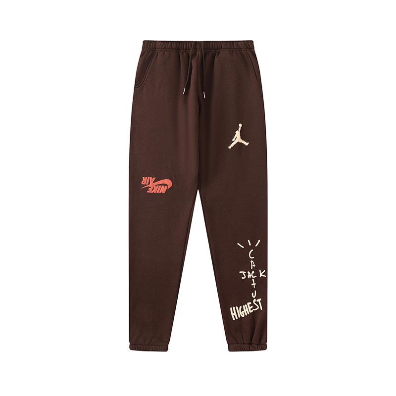 Travis Scott Inverted Hook Fleece Hoodie & Lässige Hose für Herren/Damen