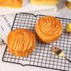 Stress Relief Simulated Cheese Bun Soft Slow Rising Toy Creative Squeeze Toy  for Adults Kids Gift