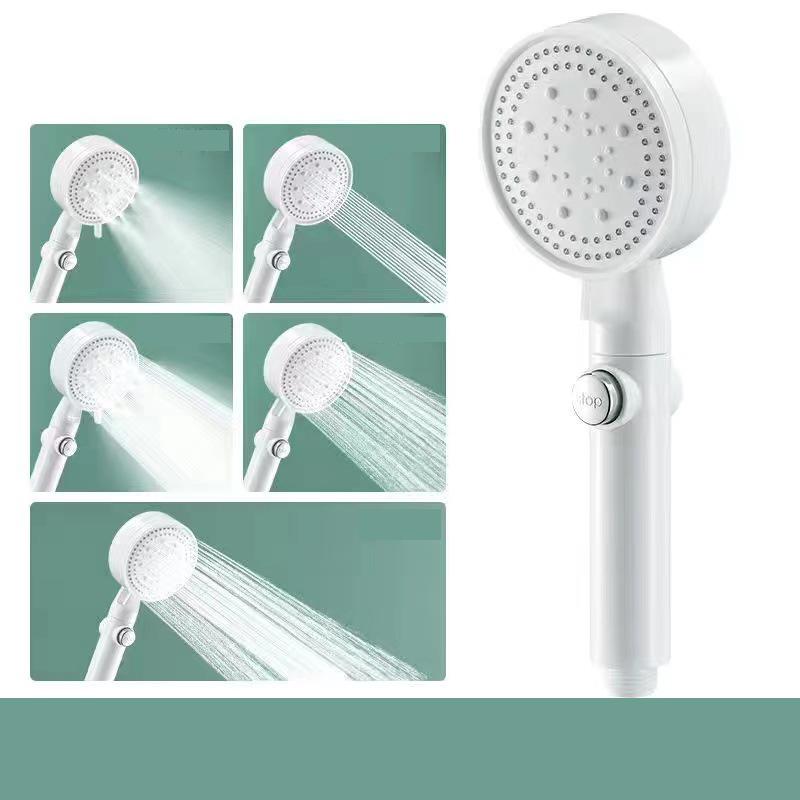 Pressure filtration showerhead, household bathroom showerhead, showerhead with high pressure and pressurized water outlet