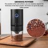 Electric Coffee Grinder Cafe Automatic Coffee Beans Mill Espresso Coffee Machine Maker for Travel Home Portable USB Rechargeable 13W 1250 mAh