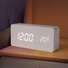 Multi-functional Digital Clock Wood Smart Alarm Clock Versatile Desktop Clock  Desk Use
