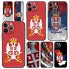 Serbia Flag Badge Phone Case For iPhone 16e 15 14 13 12 11 Pro Max XS X XR SE 7 8 Plus Shell iPhone 16 Soft TPU Cover