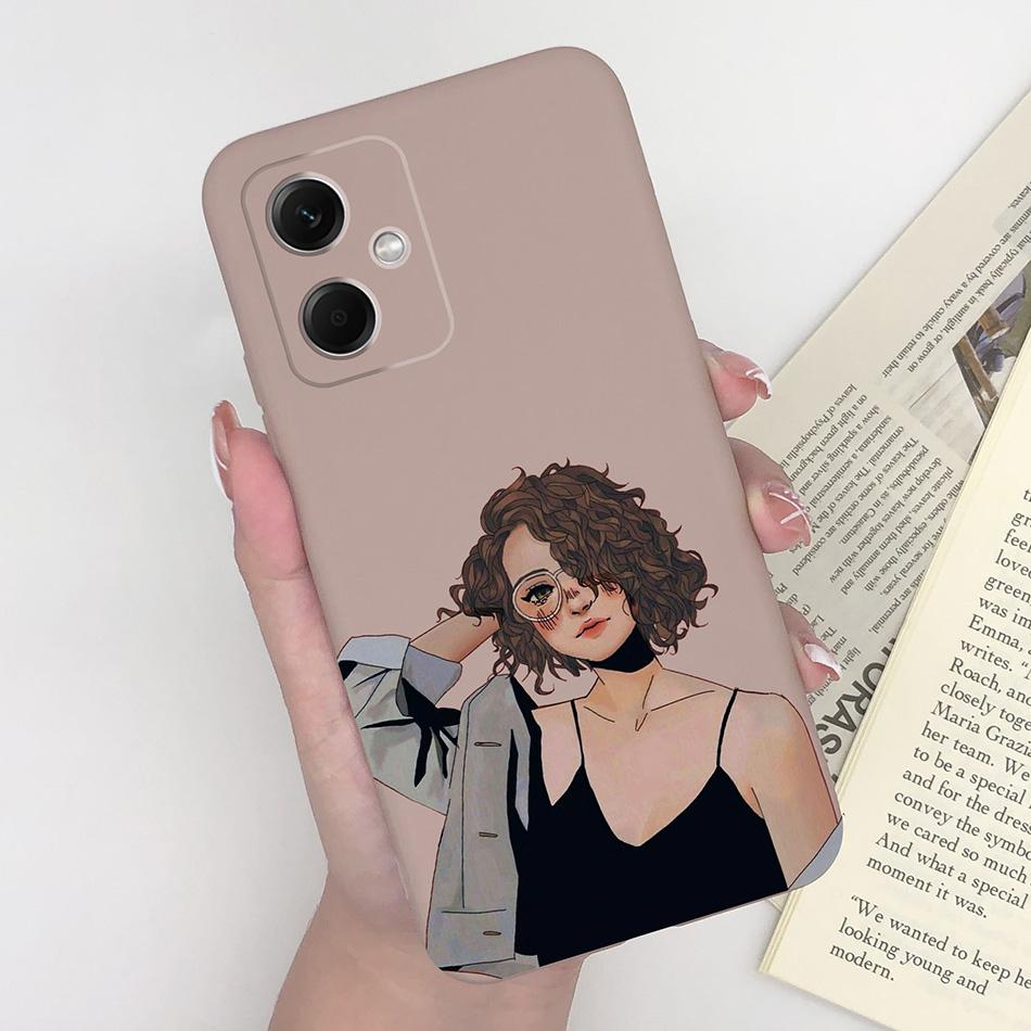 Case For Xiaomi Redmi Note 12 Pro 4G 5G Girl Phone Shell Soft TPU Anti Drop Back Cover Bumper For Redmi Note12 12Pro Coque Funda