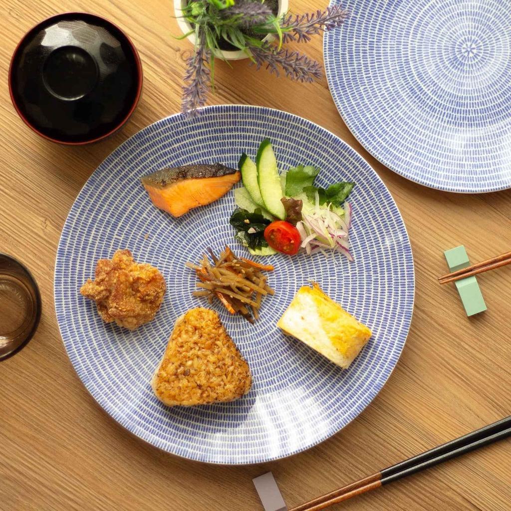 ARABIA [Official Import] Arabia 24h Avec Plate, 26cm, Blue, 1005544