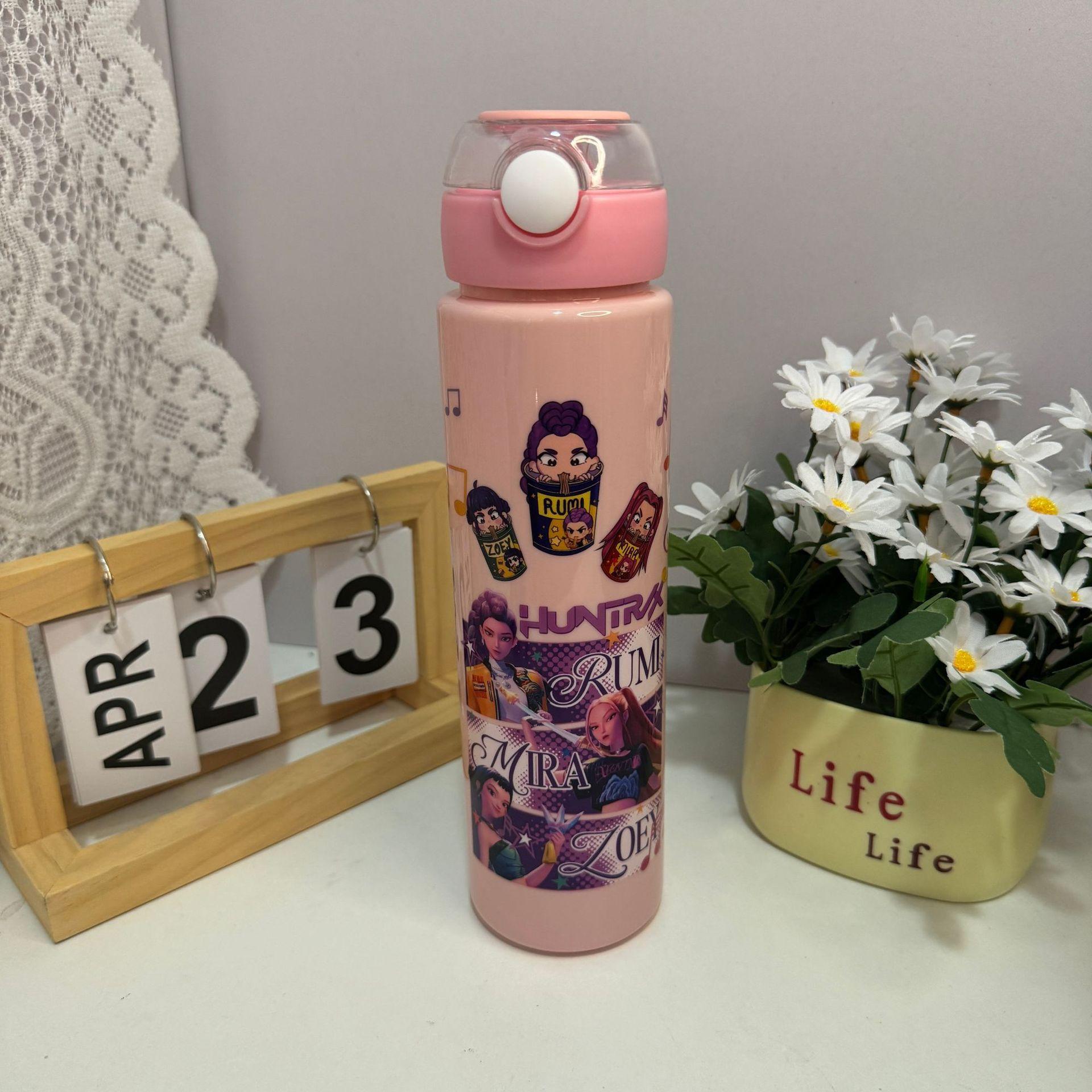 Высококачественная чашка для воды Охотник на ведьм Группа Слиток Крышка Кружка Соломенная чашка Чашка для питья Чашка большой вместимости с ручкой 800ml