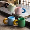 High Value Ceramic Moon Mug Retro Style Household Cup Breakfast Milk Cup Water Cup Juice Cup Coffee Cup