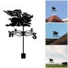 Iron Rooster Metal Weather Vane Family Name Wind Direction Light Weather Roof HX6C