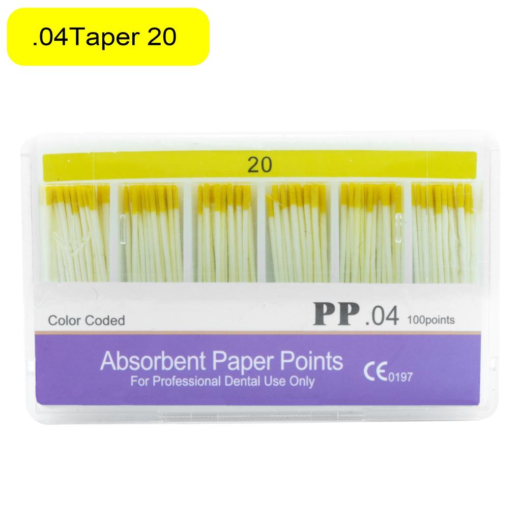 Dental Absorbent Paper Points Moisture Absorbing Paper Tips Taper 0.02 0.04 0.06 Endodontics Dental Clinics Consumables