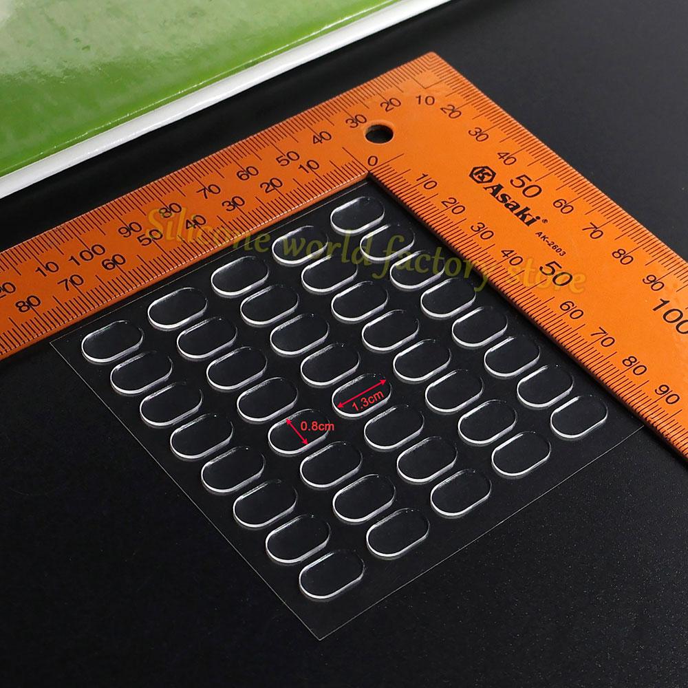 Silicone World 200PCS Double-Sided Adhesive Transparent Seamless Glue Pads Sticker for Blind Box Landscape Doll Foot Fixed Glue