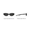 Gentle Monster Solid Design Brand Logo Cat Eye Sunglasses Unisex Sunglasses Black VANILLA-01