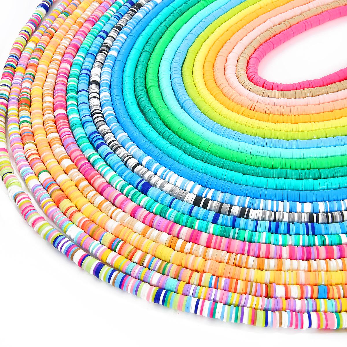 

Polymer Clay Thin Slices 3/4/5/6mm Flat Spacer Beads for DIY Bracelets 3mm Diameter, 40cm Strand (Approx. 350 pieces/bag)