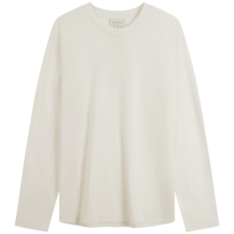 Calvin Klein Jeans Men s 2025 Early Fall Linen Blend Long Sleeve T-Shirt M