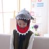 Funny Gray Plush Cartoon Shark Animal Hat Party Festive Costume Photo Props