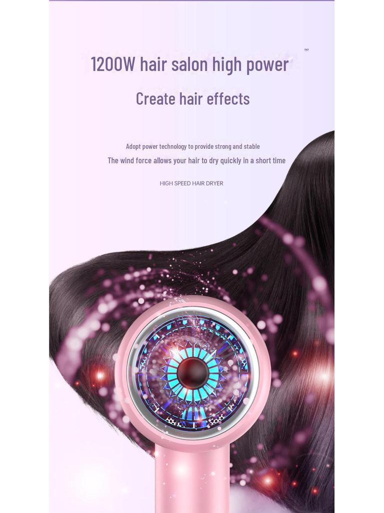 High-Speed Negative Ion Hair Dryer with Constant Temperature Settings
