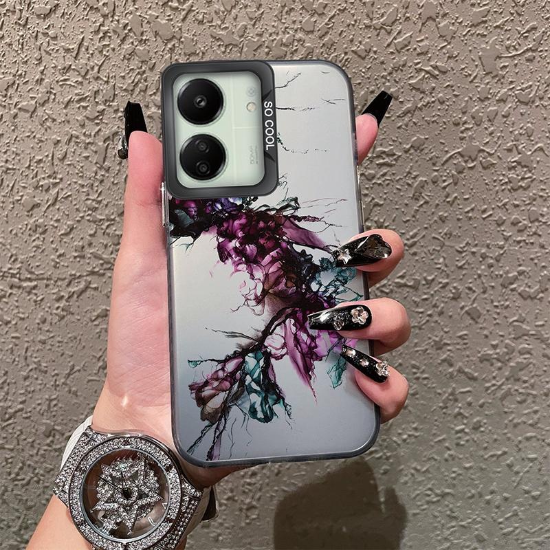 Schutzhülle mit Schmetterlingsmuster für Redmi 13C 4G 5G 12C 10C A1 A2 Plus 9 9A 9i Note 10 11 12 für Xiaomi 11 Lite NE Poco X3 NFC Pro Stoßfeste Stoßstangenabdeckung