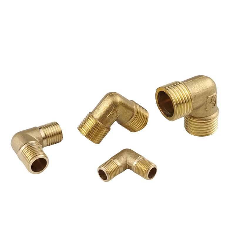 1/8" 1/4" 3/8" 1/2" 3/4"  BSP Female Thread Male 90 Deg Brass Elbow Pipe Fitting Connector Coupler For Water Fuel Copper