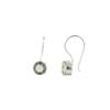 Green Amethyst Gemstone 925 Sterling Silver Jewelry Handmade Hook Earrings 0.92" EE-174-14