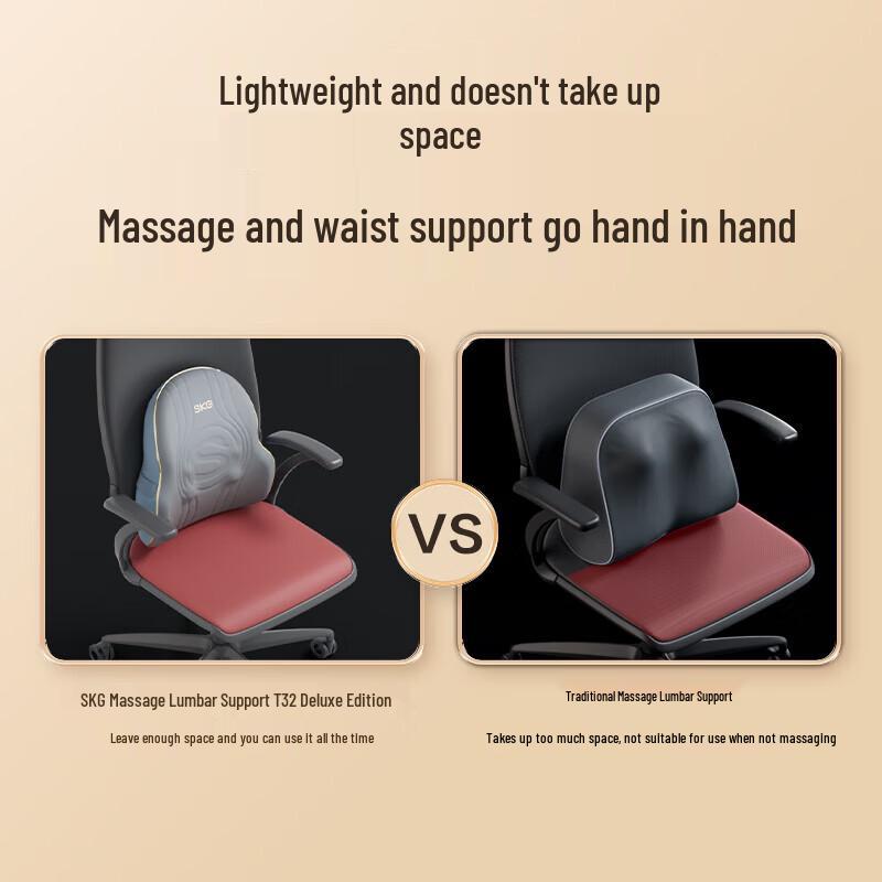 SKG T3-II Portable Lumbar & Back Massage Cushion