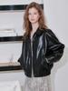 Ouel Faux Leather Blouson Jacket_Black