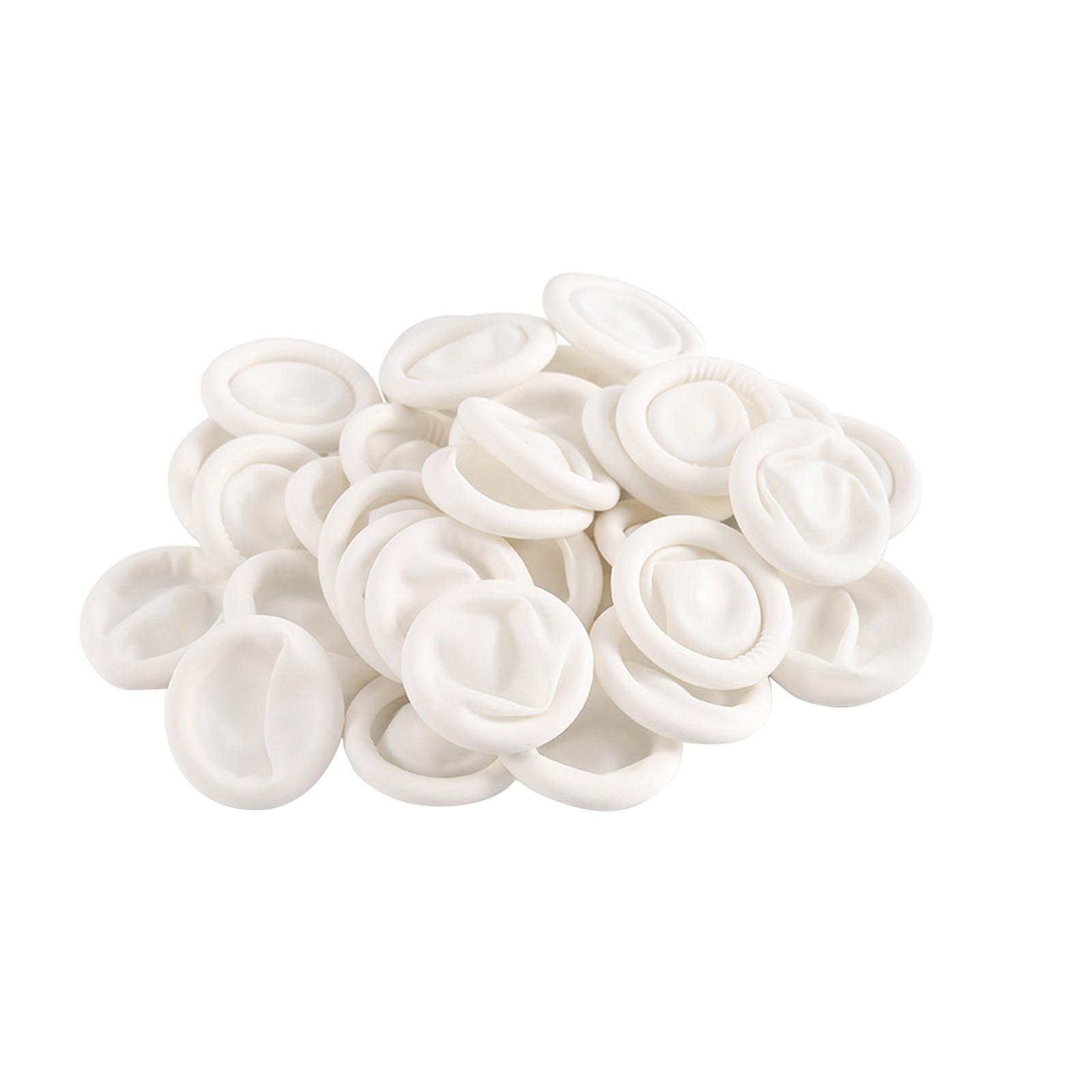 

Латексный напальчник - Статические перчатки Водонепроницаемые и Нескользящие Напальчник Одноразовый Рабочие принадлежности One Size белый