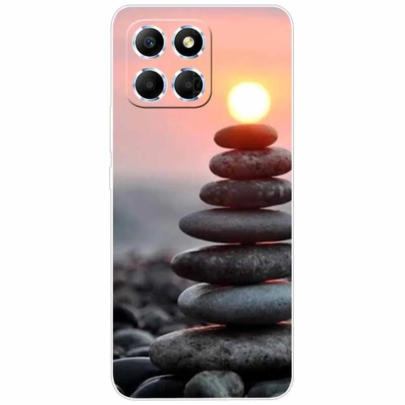 Soft Case For Honor X6 2022 Covers Para Silicon Print Marble TPU Clear Phone Coque for Huawei Honor X6 4G Transparent Bumper X 6