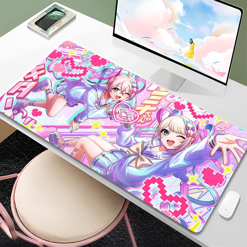Mouse Pad Needy Girl Overdose Extended Desk Mat Office PC Anime Gaming Accessories Keyboard Rug Laptop Kawaii Pink Girl Mousepad