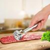 Professioneller Fleischzartmacher Hackroller Edelstahl für Steak Schweinefleisch Klopfer Küchenwerkzeug