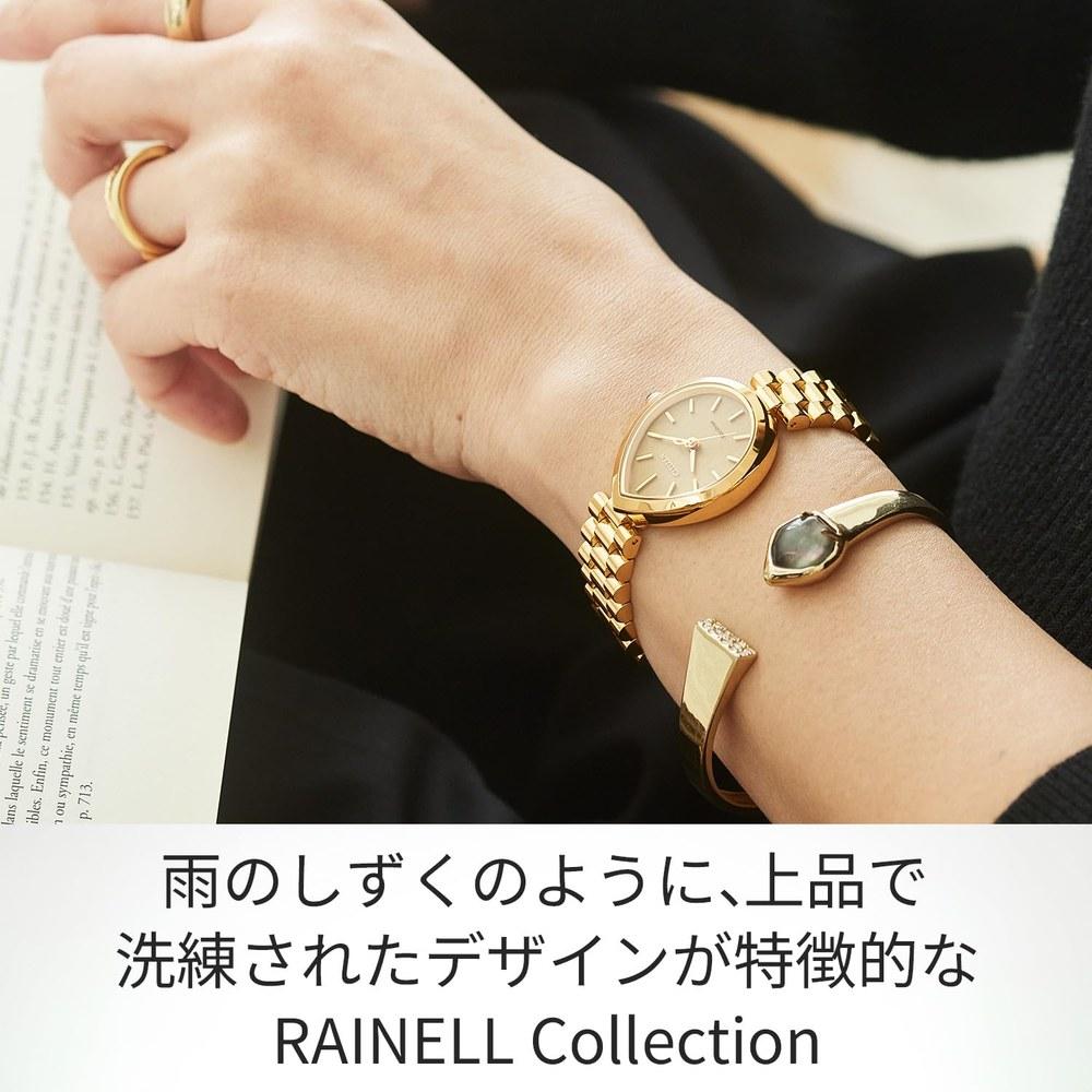 Citizen Rainell Collection Ladies Drop Shape Gold Watch EM1202-50P Eco-Drive Solar Waterproof Sapphire Glass Elegant Stylish Women's