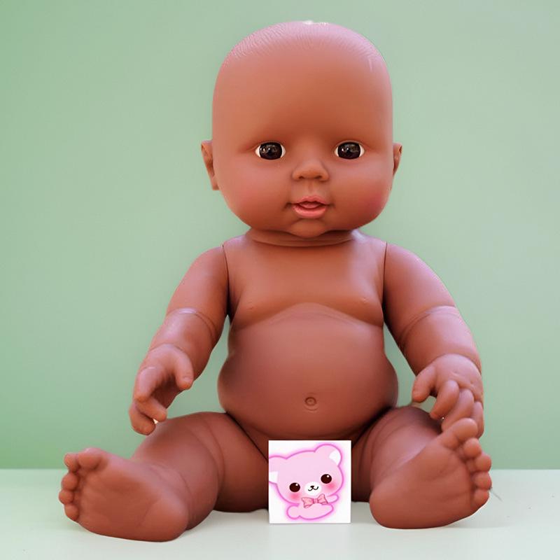 28cm Kindergarten Early Education Vinyl Doll - Nude Soft Rubber Little Princess