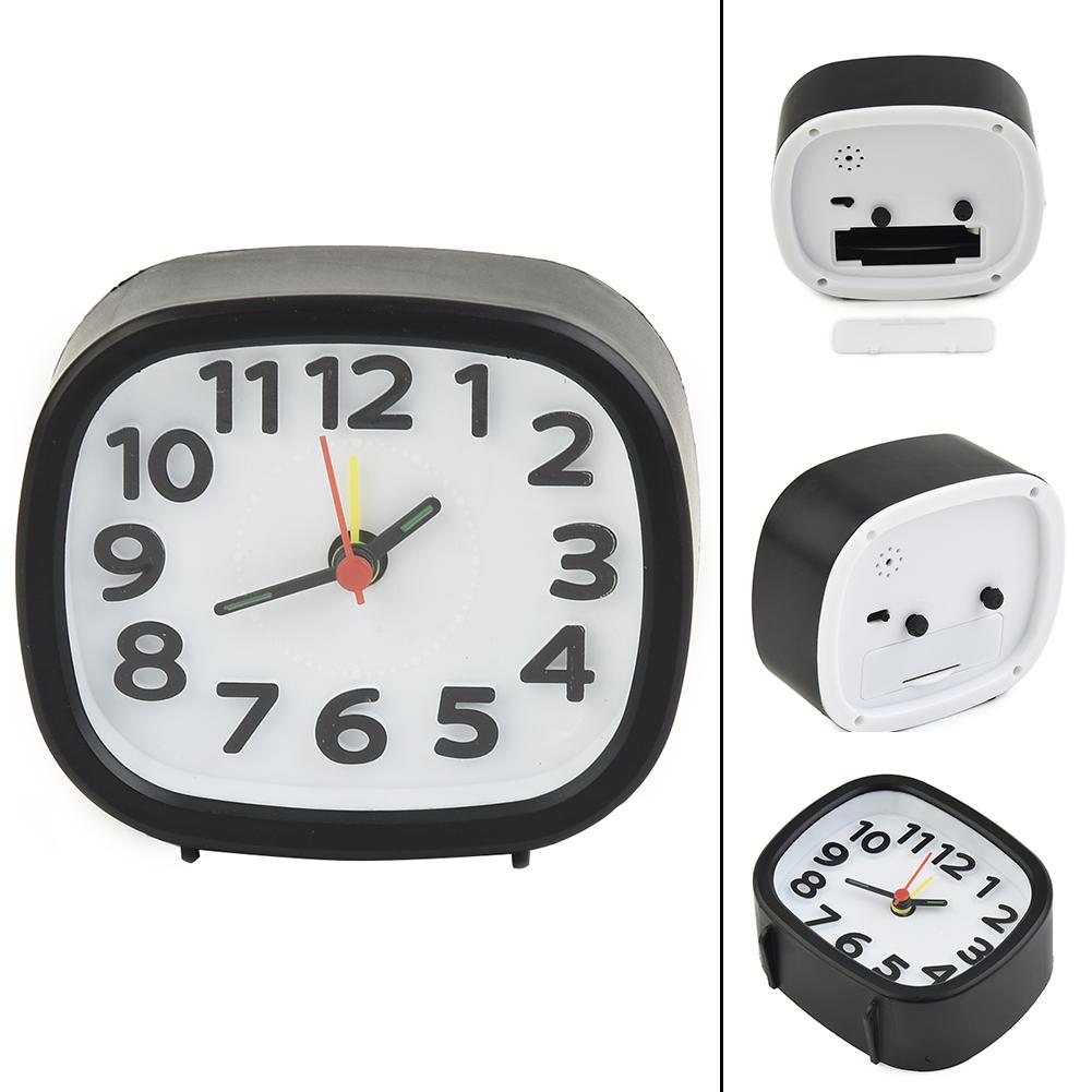 AA Battery Alarm Clock Clock Clock Clocks Operated Silent Bedside Clocks Alarm Battery No Tick Silent Bedside Clocks