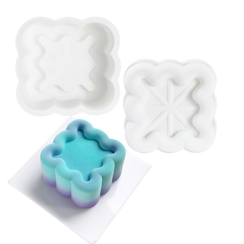 Versatile Silicone Baking Mold for Dessert Making Candle Crafting Heart Star Shapes Non-Stick Easy Demold Multi-Purpose DIY Tool
