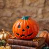 Decorative Halloween Pumpkin Face Tinplate Box Cartoon Pumpkin Face Cookie Box  Party Supply