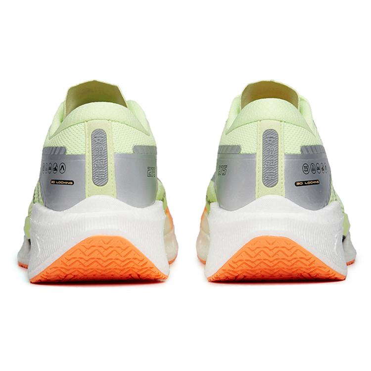 Anta Cushioned Anti-Slip Wear-Resistant Breathable Lightweight Low-Top Running Shoes Men's Green Orange Silver 112255599A-1