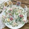 60pcs Vintage Stickers Decor Journaling Stationery Washi Paper Retro Flowers Leaves Plants Deco Stickers