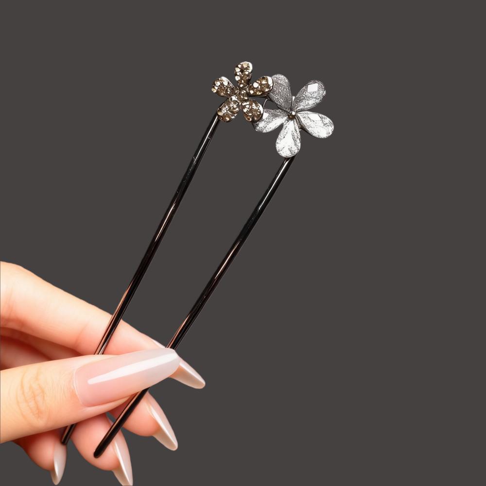 Chinese Style Hair Stick For Women Girls Vintage Hairpins Fashion Metal U-shaped Hair Clip Pins Hair Accessories